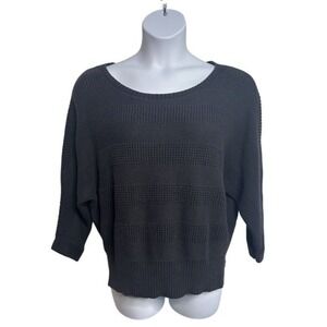 Liz Claiborne Women Large‎ Black Sweatshirt GrandmaCore Casual Dark Academia